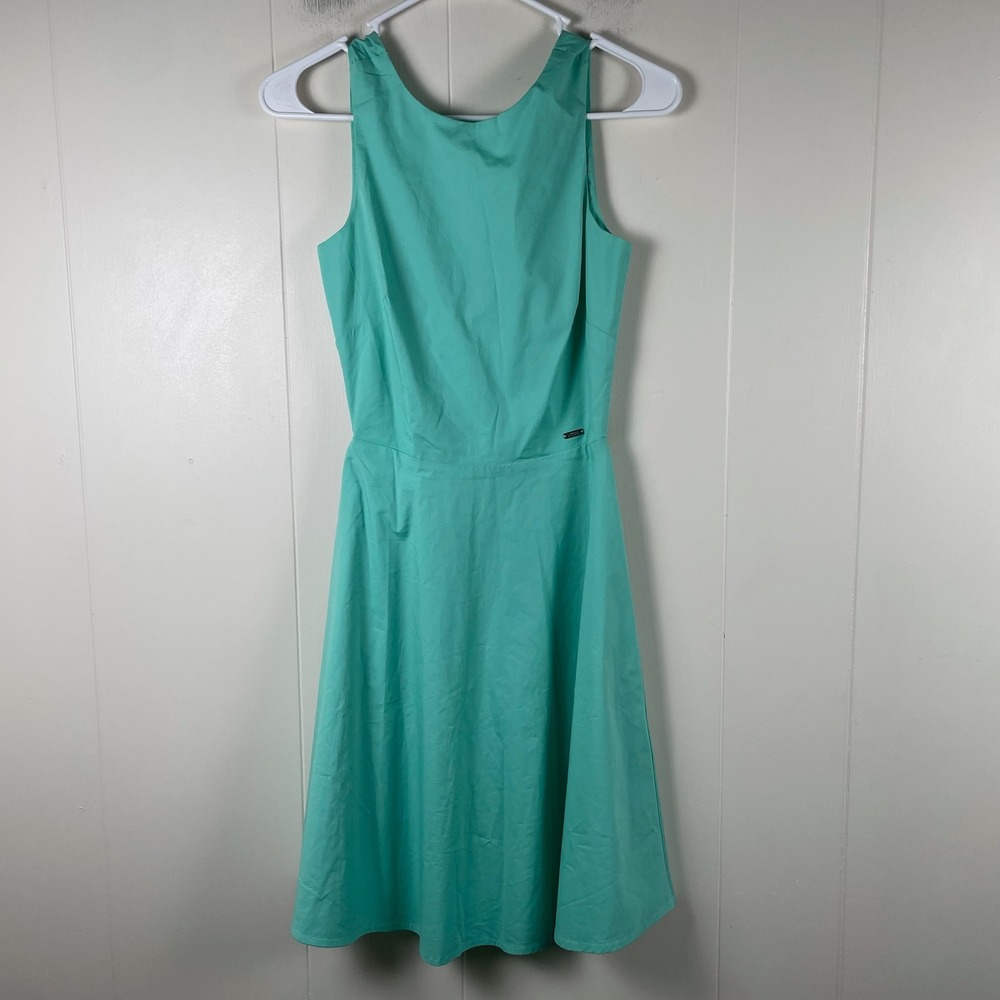 Armani‎ Exchange A|X Sleeveless Fit & Flare Dress Cutout Back Mint Green